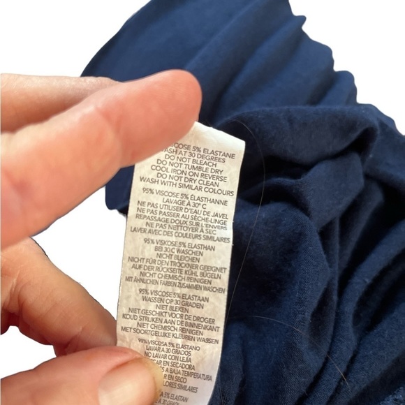 Nasty Girl Collection Navy Blue Side Slit Midi Dress | Size 4 - Picture 6 of 7